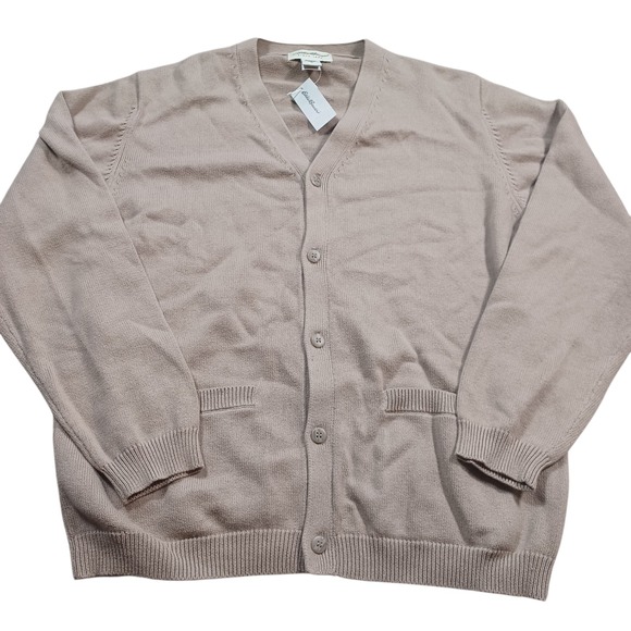 Eddie Bauer Vintage Wool Mens Knit Button Up Sweater Cardigan Made In Japan M - Picture 1 of 7
